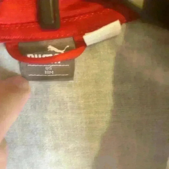 Puma Full Red Zip Grey 18M Toddler Boys Track Suit Jacket NWOT - Picture 4 of 7